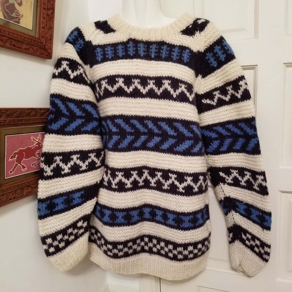 Vintage Nepal wool sweater M